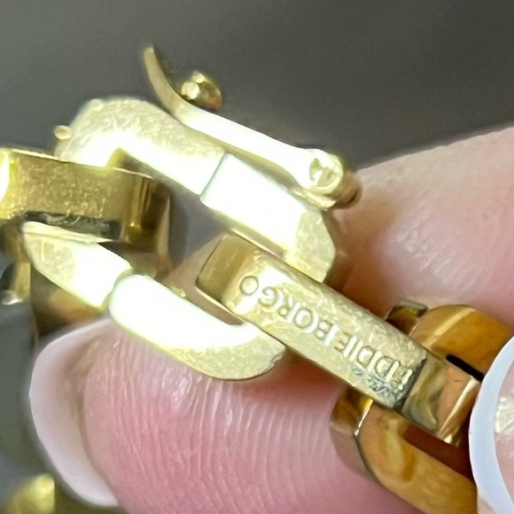 Eddie Borgo Supra Link Chain /necklace in Gold Bronze 17" Length - Picture 11 of 15